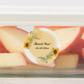 Danke für die Sonnenblumenmarken Etiketten (Befestigt)