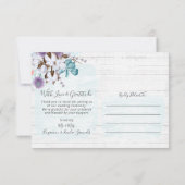 Danke für die Southern Cotton 3-Foto Wedding Card Einladung (Rückseite)