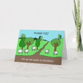 Danke für die Spaziergänge in Lockdown Karte