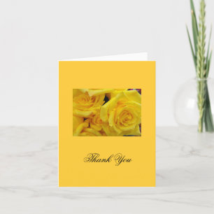 Danke für die Spende gelbe Rosenblumen