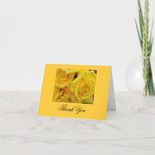 Danke für die Spende gelbe Rosenblumen