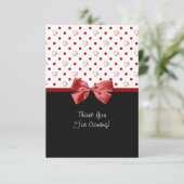 Danke für die Teilnahme der Girly roten Herzen (Stehend Vorderseite)