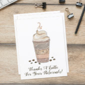 Danke für die Überweisung des Latte Coffee