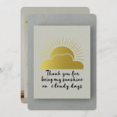 Danke für die Unterstützung an trüben Tagen (Vorne/Hinten)