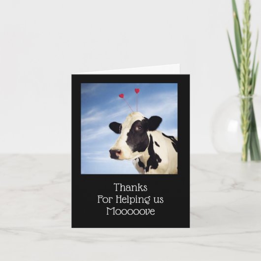 Danke für die Unterstützung bei der Bewegung Karte (Vorderseite)