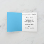 Danke für die Unterstützung bei der Bewegung Karte (Innenseite)