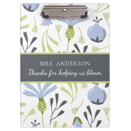 Danke für die Unterstützung der Bloom-Zwischenabla Klemmbrett