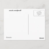 Danke für die Unterstützung der schwarzen Katze un Postkarte (Rückseite)