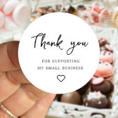 Danke für die Unterstützung meines kleinen Unterne Runder Aufkleber