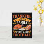 Danke für die Verpflegung und den Fußball-Erntedan Karte (Gelbe Blume)