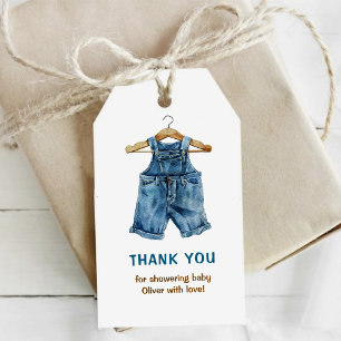 Danke für die Western-Baby-Party für den kleinen J Geschenkanhänger