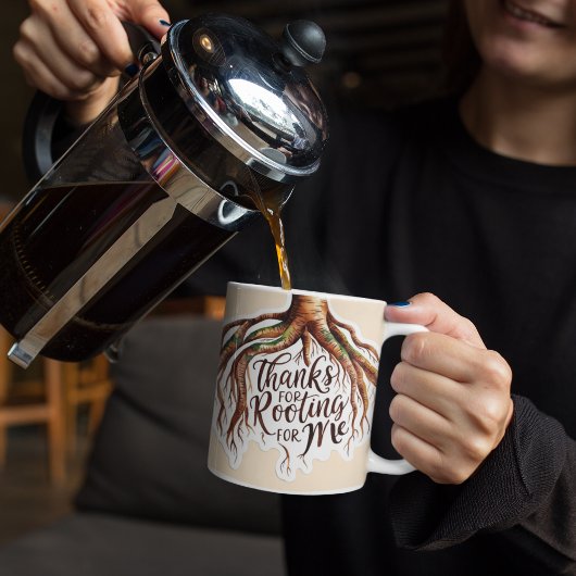 Danke für die Wurzeln für meine Tasse
