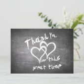 Danke für diese tolle Zeit auf dem Kreidebrett (Stehend Vorderseite)