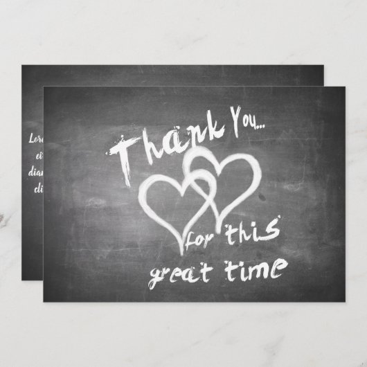 Danke für diese tolle Zeit auf dem Kreidebrett (Vorne/Hinten)