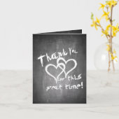 Danke für diese tolle Zeit auf dem Kreidebrett Karte (Gelbe Blume)