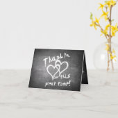 Danke für diese tolle Zeit auf dem Kreidebrett Karte (Gelbe Blume)