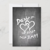 Danke für diese tolle Zeit auf einer Kreidetafel (Vorderseite)