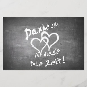 Danke für diese tolle Zeit auf einer Kreidetafel