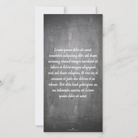 Danke für diese tolle Zeit auf einer Kreidetafel (Rückseite)