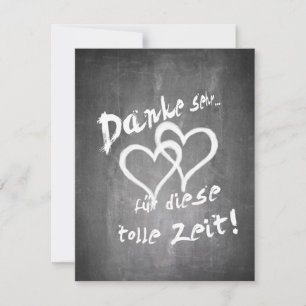 Danke für diese tolle Zeit auf einer Kreidetafel