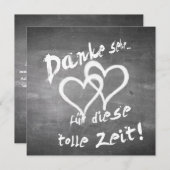 Danke für diese tolle Zeit auf einer Kreidetafel (Vorne/Hinten)