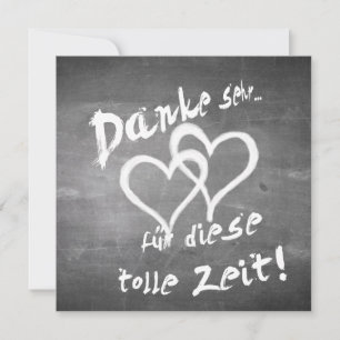 Danke für diese tolle Zeit auf einer Kreidetafel