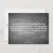 Danke für diese tolle Zeit auf einer Kreidetafel (Rückseite)