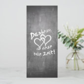 Danke für diese tolle Zeit auf einer Kreidetafel (Stehend Vorderseite)