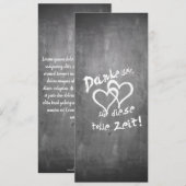 Danke für diese tolle Zeit auf einer Kreidetafel (Vorne/Hinten)