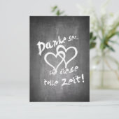 Danke für diese tolle Zeit auf einer Kreidetafel (Stehend Vorderseite)