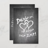 Danke für diese tolle Zeit auf einer Kreidetafel (Vorne/Hinten)