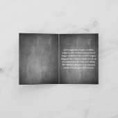 Danke für diese tolle Zeit auf einer Kreidetafel Karte (Innenseite)