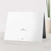 Danke für diese tolle Zeit auf einer Kreidetafel Karte (Rückseite)