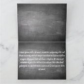 Danke für diese tolle Zeit auf einer Kreidetafel Karte (Innenseite)