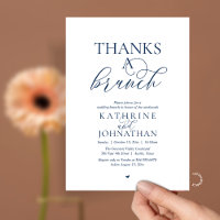 Danke für ein Brunch, Moderne elegante Hochzeit