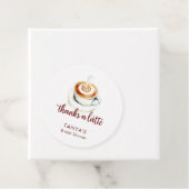 Danke für ein Latte Brautparty Custom Geschenkanhänger (Beispiel)