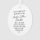 Danke für eine fantastische Freundschaft Ornament (Vorderseite)