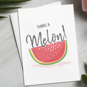 Danke für eine Melone Wassermelone Danke Karte