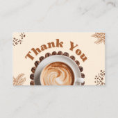 Danke für einen Kaffee Dankeskarten Visitenkarte (Vorderseite)