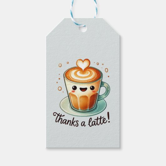 Danke für einen Latte Pub Geschenkanhänger (Vorderseite)