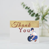 Danke für einen Mechaniker Postkarte (Stehend Vorderseite)