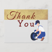 Danke für einen Mechaniker Postkarte (Vorderseite)