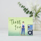 Danke für einen Mechaniker Postkarte (Stehend Vorderseite)