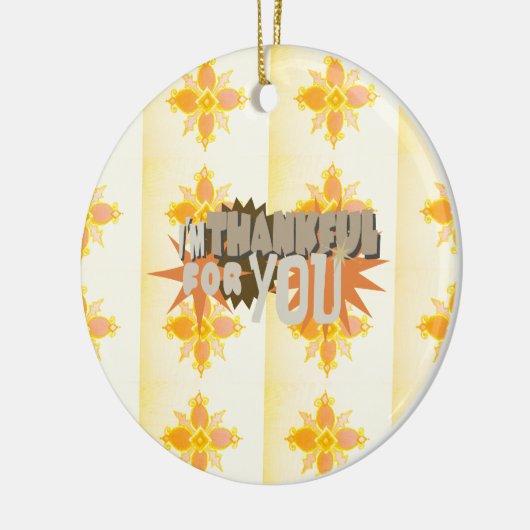 "Danke für euch" Ornament: Ein Symbol der Liebe Keramikornament (Links)