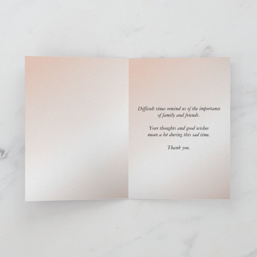 Danke für Ihr Beileid (Innenseite)