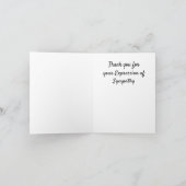 Danke für Ihr Beileid Karte (Innenseite)