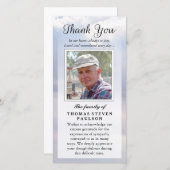 Danke für Ihr benutzerdefiniertes Foto Beileid - F (Vorne/Hinten)