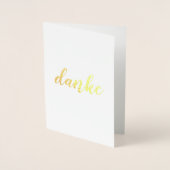 Danke für Ihr Brush Script Elegant Folienkarte (Vorderseite)