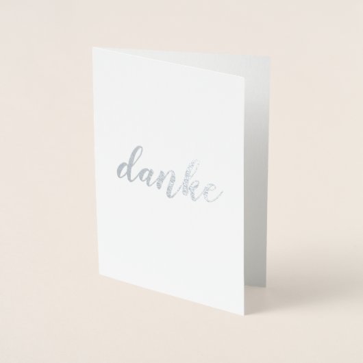 Danke für Ihr Brush Script Elegant Folienkarte (Vorderseite)