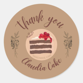 Danke für Ihr Lebensmittelgeschäft Runder Aufkleber